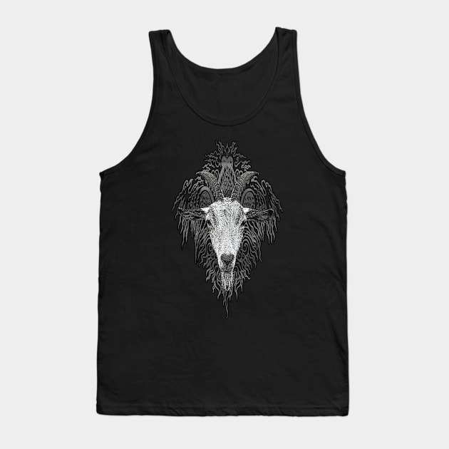 Tribal Goat Ornament Tank Top by ddtk